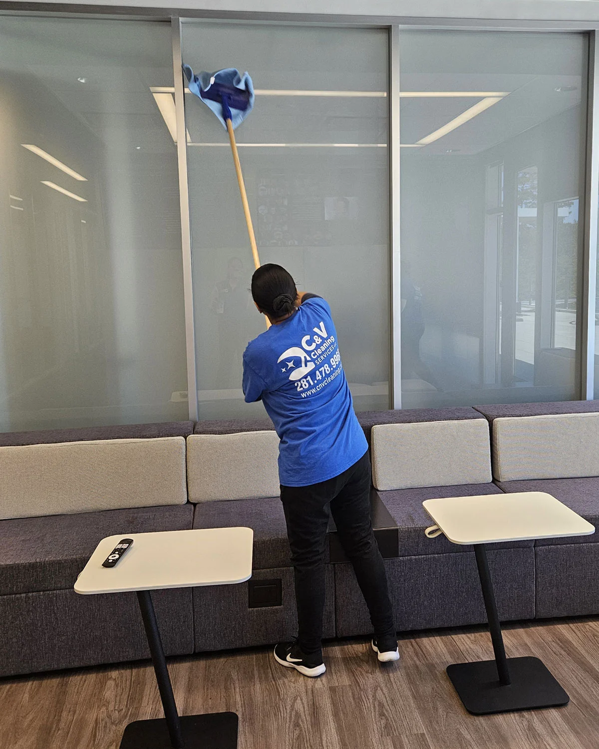 Tailored Janitorial Solutions for Modern Workspaces - Professional service demonstration